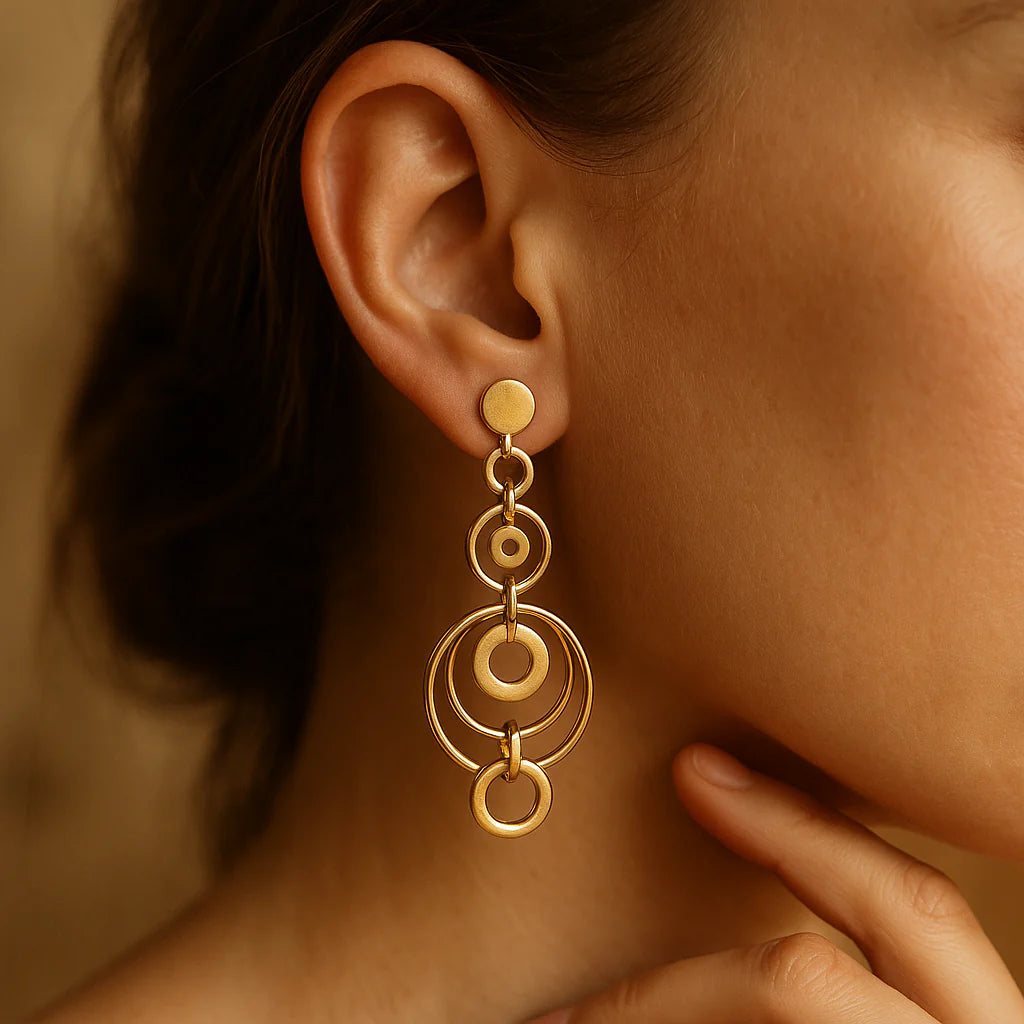 Kila | Pendientes colgantes dorado