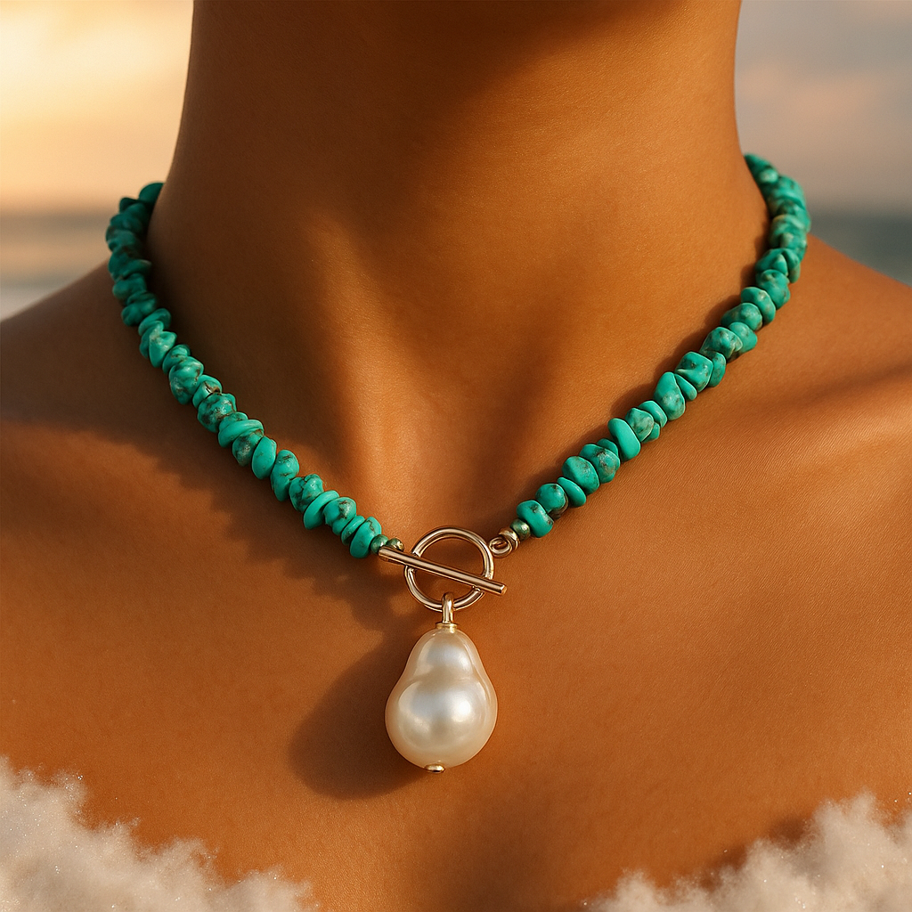 Clio | Collar con Colgante de Perla
