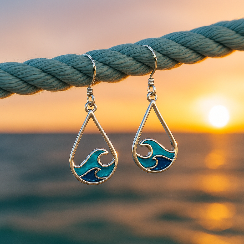 Nerida | Pendientes olas de agua