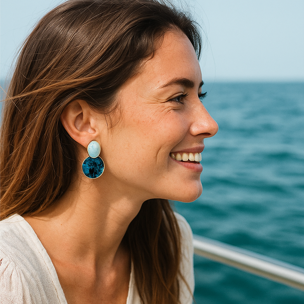 Eliara | Pendientes cielo y fondo marino