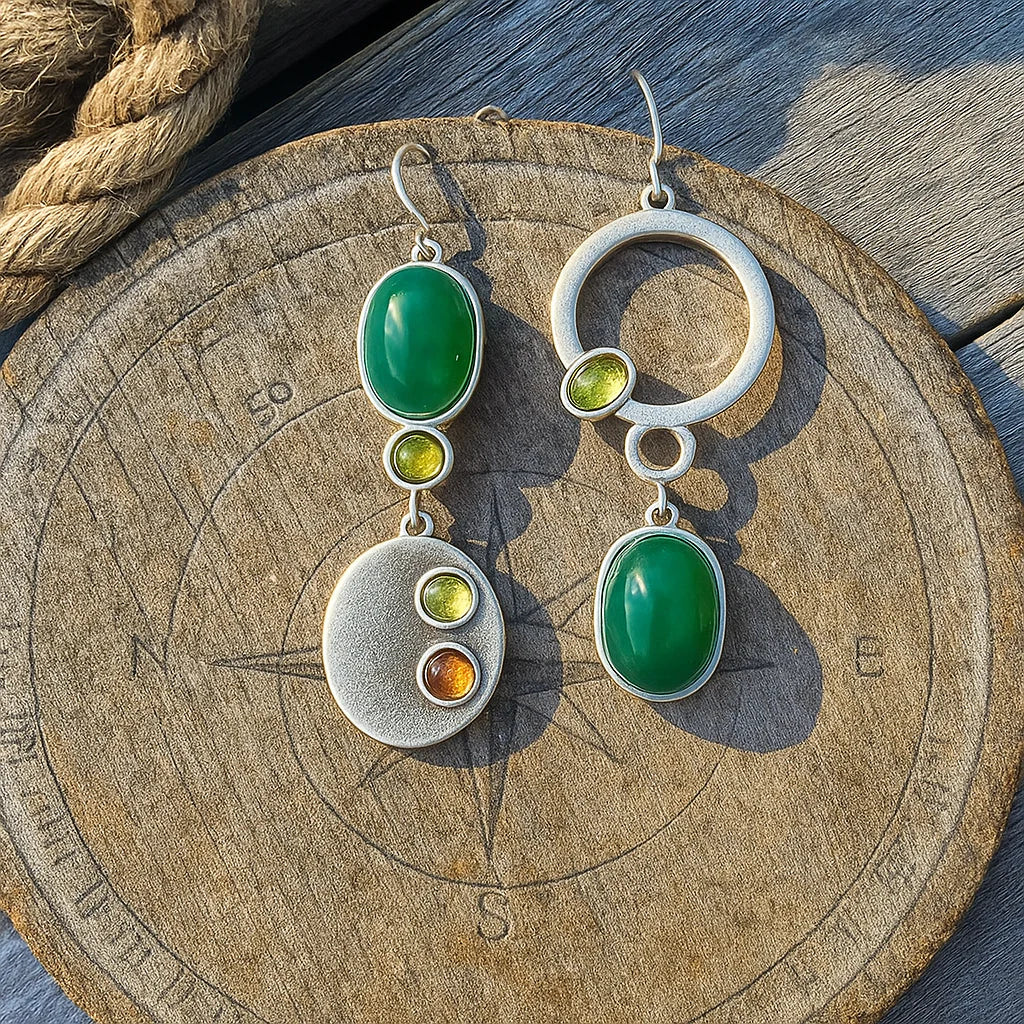 Bonny | Pendientes colgantes de plata